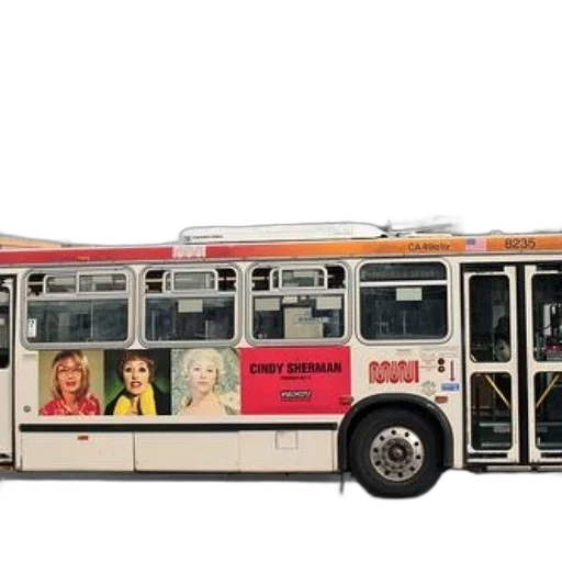 3d render, photorealistic, concept art, bus, advertisement, cindy, sherman, art transparent PNG cut-out