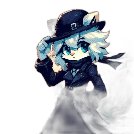 hat, staff, dragon, creature, pixel art, concept art, anime, fantasy art transparent PNG cut-out