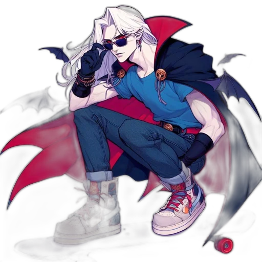 dragon, staff, jacket, pixel art, concept art, fantasy art, anime, red transparent PNG cut-out