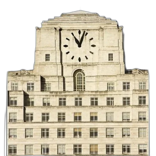 building, photorealistic, concept art, city street, large, white, prominent, clock transparent PNG cut-out