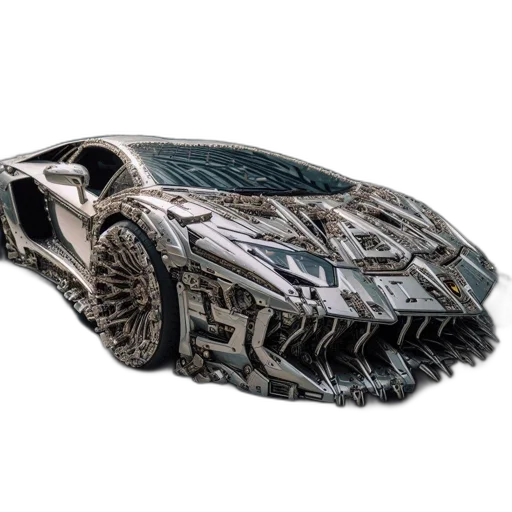 car, jewelry, mask, shoes, 3d render, concept art, photorealistic, fantasy art transparent PNG cut-out