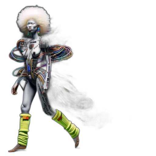 staff, hair, concept art, fantasy art, vibrant, figure, electronic, body transparent PNG cut-out