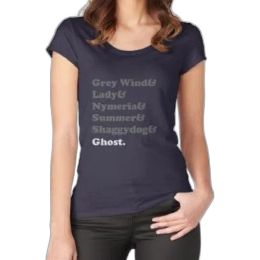 dress, navy, blue, t-shirt, names, stark, direwolves, game transparent PNG cut-out