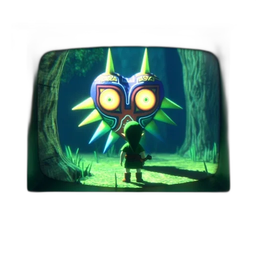 mask, creature, face, crown, concept art, fantasy art, 3d render, underwater transparent PNG cut-out