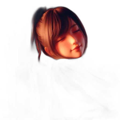 face, mask, hair, robot, photorealistic, oil painting, 3d render, anime transparent PNG cut-out