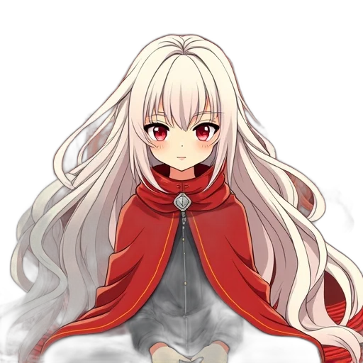 dragon, staff, flower, hair, anime, pixel art, fantasy art, concept art transparent PNG cut-out