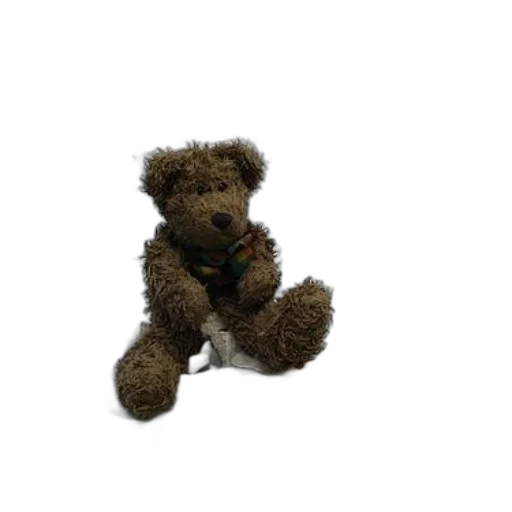 staff, animal, creature, 3d render, photorealistic, teddy, bear, sits transparent PNG cut-out