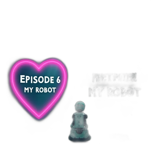 robot, 3d render, concept art, vaporwave, pixel art, second, image, modified transparent PNG cut-out