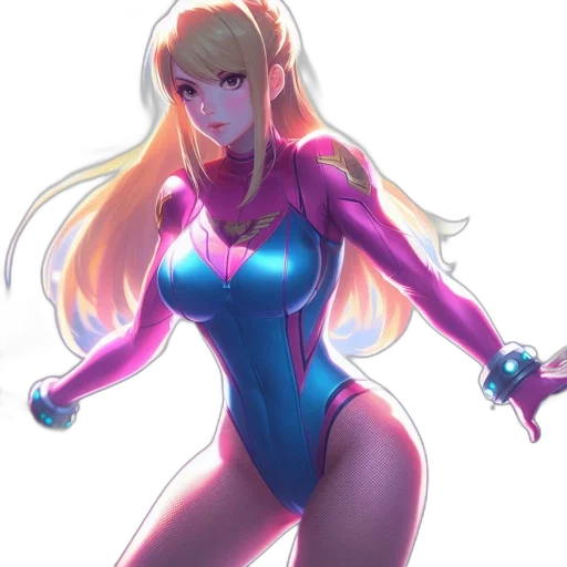 robot, dress, concept art, anime, comic book art, fantasy art, neon lights, neon transparent PNG cut-out