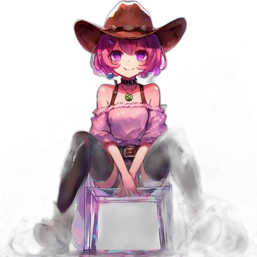 hat, furniture, robot, staff, pixel art, anime, concept art, fantasy art transparent PNG cut-out