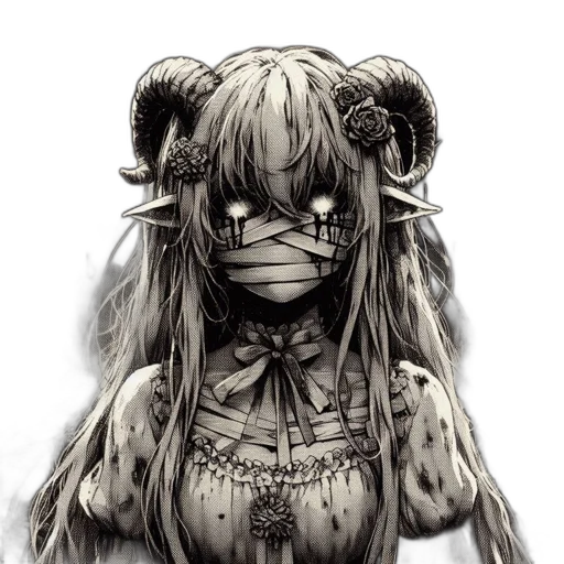 mask, animal, creature, face, anime, fantasy art, concept art, comic book art transparent PNG cut-out