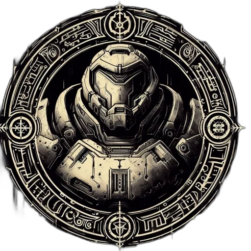 robot, face, concept art, fantasy art, comic book art, pixel art, elaborately, designed transparent PNG cut-out