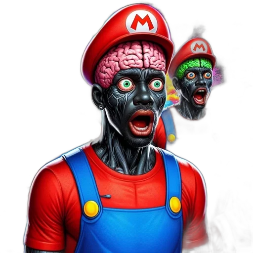 mask, face, creature, robot, concept art, comic book art, pixel art, 3d render transparent PNG cut-out