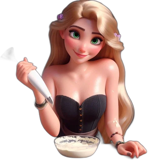 dress, food, jewelry, 3d render, fantasy art, concept art, cartoon, image transparent PNG cut-out