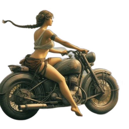 weapon, car, jewelry, concept art, photorealistic, fantasy art, comic book art, woman transparent PNG cut-out