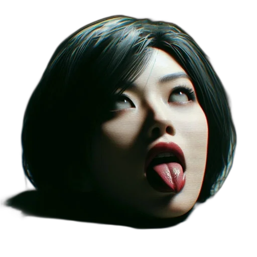 face, mask, creature, robot, photorealistic, 3d render, concept art, cyberpunk transparent PNG cut-out