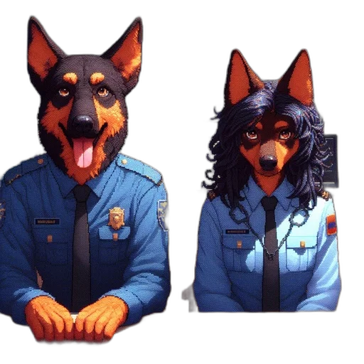 jacket, staff, mask, concept art, pixel art, cyberpunk, fantasy art, blue transparent PNG cut-out