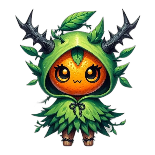 creature, dragon, staff, mask, fantasy art, concept art, pixel art, green transparent PNG cut-out