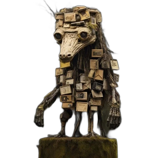 mask, animal, robot, creature, concept art, fantasy art, 3d render, photorealistic transparent PNG cut-out