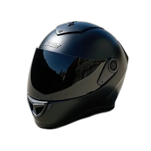 hat, 3d render, photorealistic, black, motorcycle, helmet, reflective, visor transparent PNG cut-out