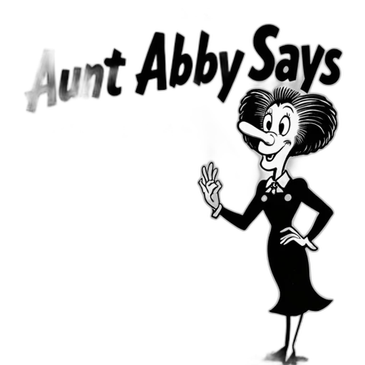 cartoon, vintage, advertisement, featuring, aunt, abby, character, popular transparent PNG cut-out