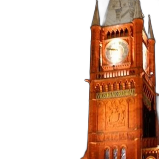 building, 3d render, photorealistic, concept art, tall, clock, tower, large transparent PNG cut-out