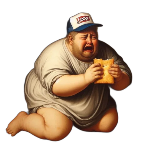 food, hat, creature, animal, pixel art, concept art, photorealistic, oil painting transparent PNG cut-out