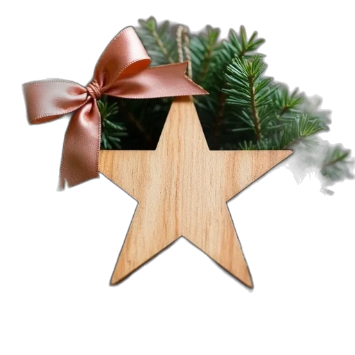 staff, wooden, star, christmas transparent PNG cut-out