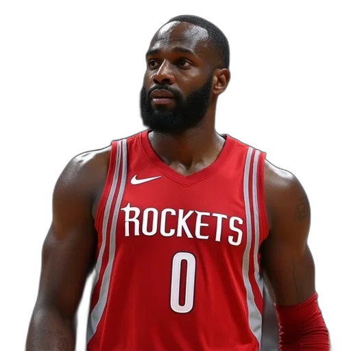 concept art, rockets, dwight, miller, wearing, nike, road, jersey transparent PNG cut-out