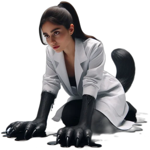 creature, animal, robot, staff, concept art, photorealistic, 3d render, comic book art transparent PNG cut-out