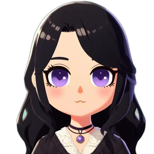 staff, face, jewelry, dress, anime, pixel art, cartoon, fantasy art transparent PNG cut-out