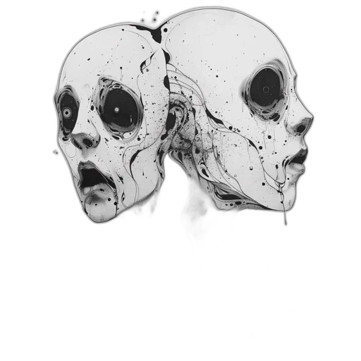 mask, face, creature, jacket, concept art, pencil sketch, comic book art, photorealistic transparent PNG cut-out