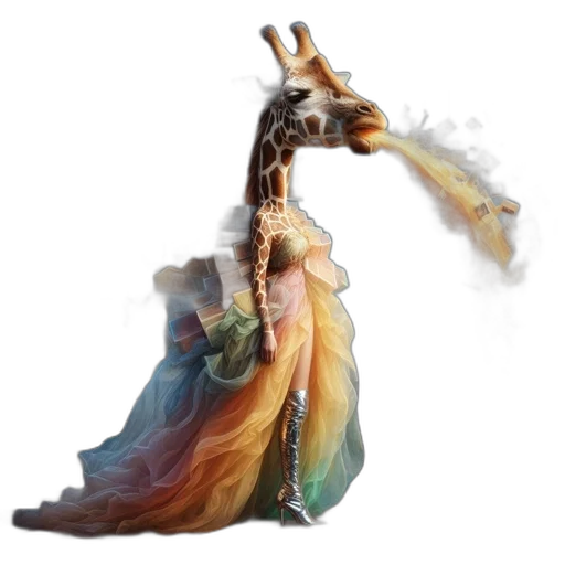 dress, jewelry, dragon, staff, concept art, fantasy art, 3d render, photorealistic transparent PNG cut-out