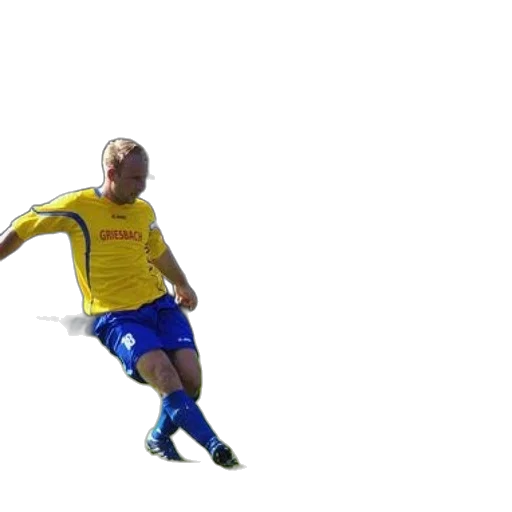 staff, weapon, photorealistic, concept art, soccer, player, yellow, jersey transparent PNG cut-out