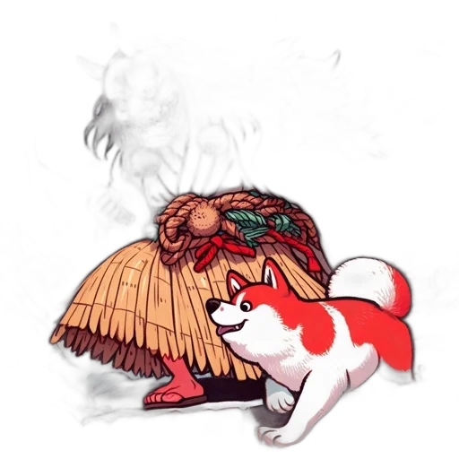 creature, staff, hat, dragon, concept art, fantasy art, pixel art, anime transparent PNG cut-out