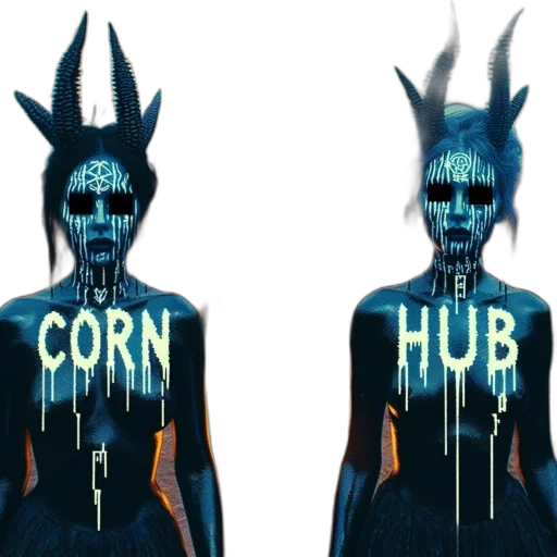 concept art, pixel art, 3d render, cyberpunk, dark, blue, two, masked transparent PNG cut-out
