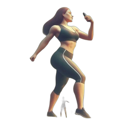 dress, concept art, 3d render, pixel art, cartoon, oversized, woman, athleisure transparent PNG cut-out
