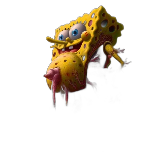 creature, food, animal, robot, concept art, 3d render, photorealistic, pixel art transparent PNG cut-out