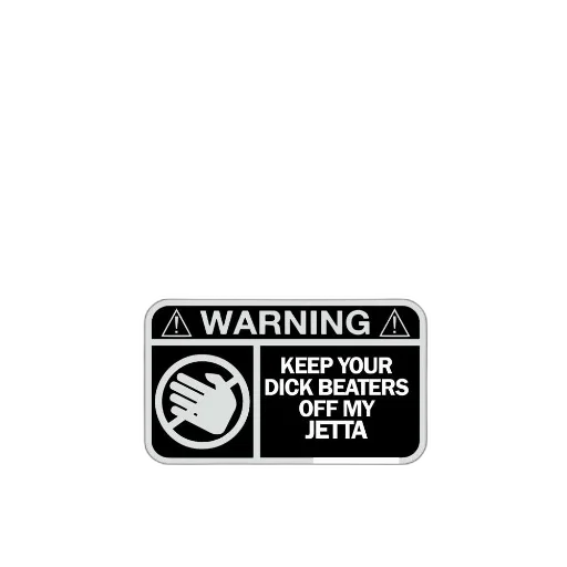 jacket, black, car, window, displays, white, rectangular, sticker transparent PNG cut-out