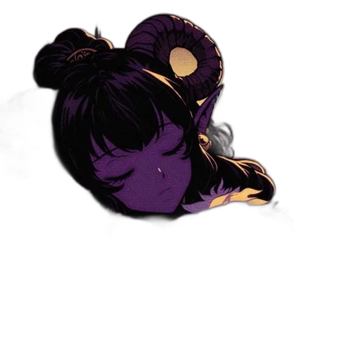 mask, hair, crown, creature, concept art, watercolor, anime, pixel art transparent PNG cut-out