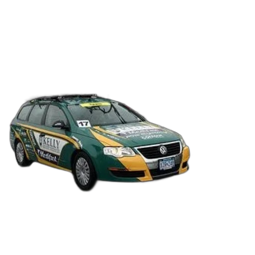 car, 3d render, photorealistic, concept art, green, yellow, volkswagen, passat transparent PNG cut-out