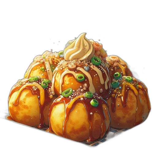 food, crown, concept art, photorealistic, watercolor, 3d render, golden, inviting transparent PNG cut-out