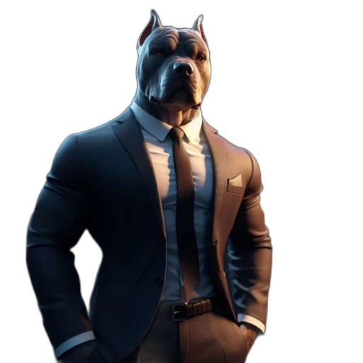 animal, mask, jacket, staff, concept art, 3d render, fantasy art, photorealistic transparent PNG cut-out