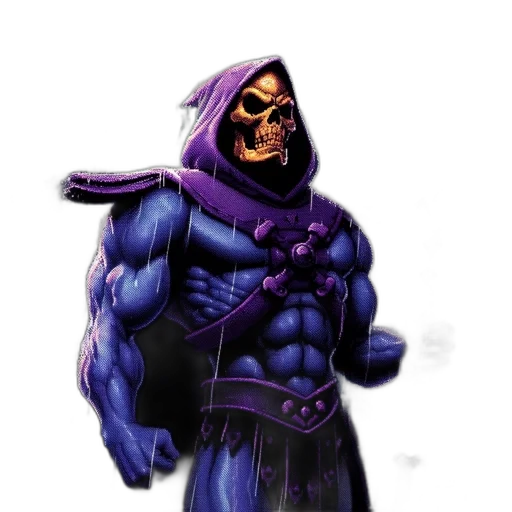 mask, staff, concept art, comic book art, fantasy art, pixel art, dark, blue transparent PNG cut-out