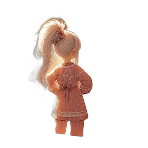 dress, jacket, hair, staff, 3d render, concept art, fantasy art, pixel art transparent PNG cut-out