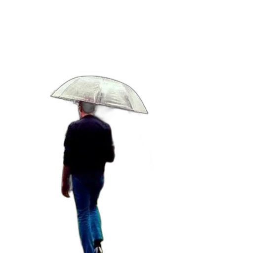 umbrella, staff, jacket, hat, photorealistic, 3d render, concept art, vaporwave transparent PNG cut-out