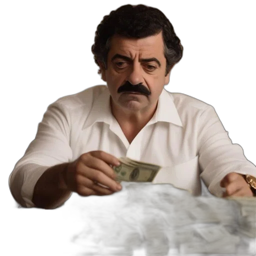 staff, face, concept art, fire, fog, forest, man, mustache transparent PNG cut-out
