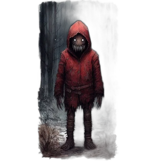 jacket, mask, creature, face, concept art, pixel art, comic book art, fantasy art transparent PNG cut-out