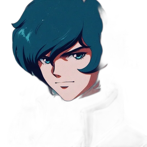 face, mask, robot, hair, anime, watercolor, concept art, pixel art transparent PNG cut-out
