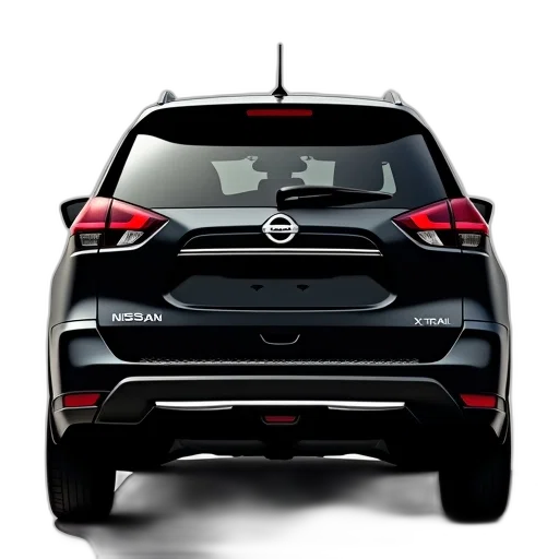 car, back, end, black transparent PNG cut-out
